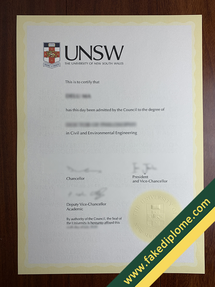 fake University of New South Wales diploma, University of New South Wales fake degree