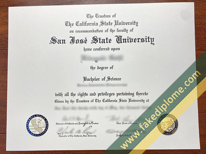 San Jose State University fake diploma, San Jose State University fake degree, San Jose State University fake certificate