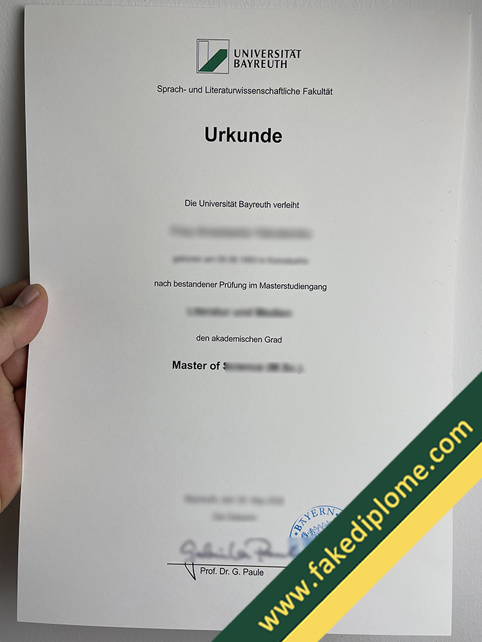 Universitat Bayreuth degree Universitat Bayreuth degree How Safety to Order Universität Bayreuth Fake Diploma Certificate?