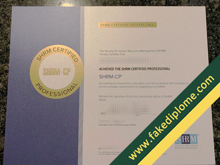 SHRM fake diploma, fake SHRM cerificate, buy fake degree