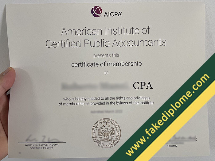 fake AICPA diploma, fake AICPA certificate, buy fake degree