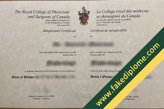 Royal College of Physicians and Surgeons of Canada diploma Royal College of Physicians and Surgeons of Canada diploma How to Buy Royal College of Physicians and Surgeons of Canada Fake Diploma?