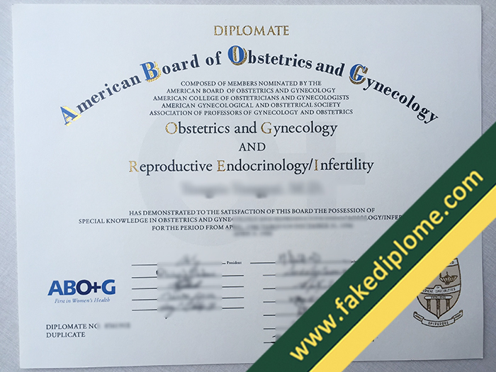 ABOG fake diploma, fake ABOG certificate, buy fake degree