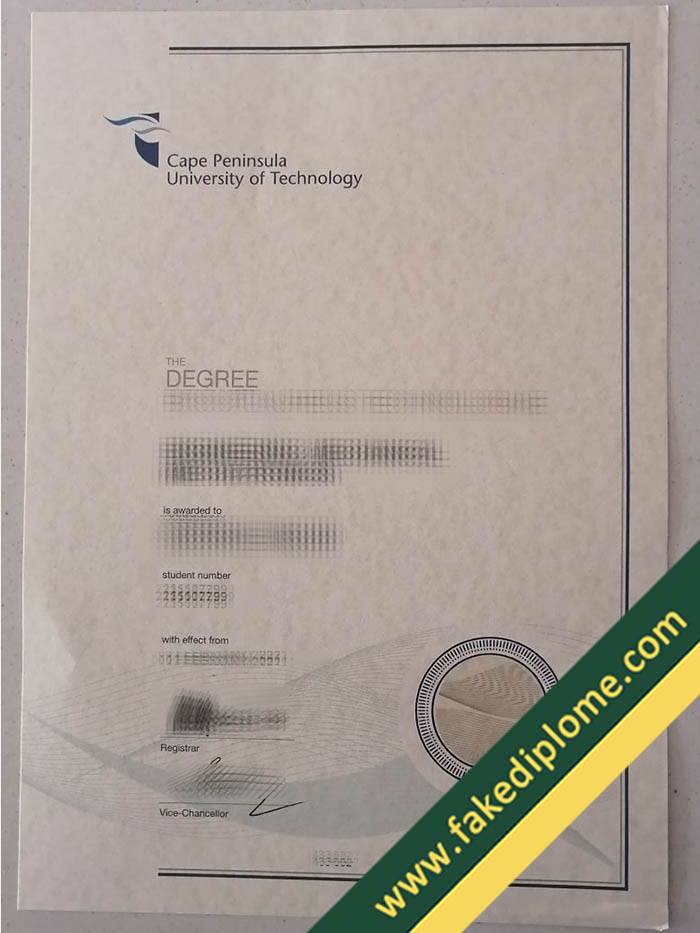 Cape Peninsula University of Technology fake diploma Cape Peninsula University of Technology fake diploma How Long to Buy Cape Peninsula University of Technology Fake Diploma?