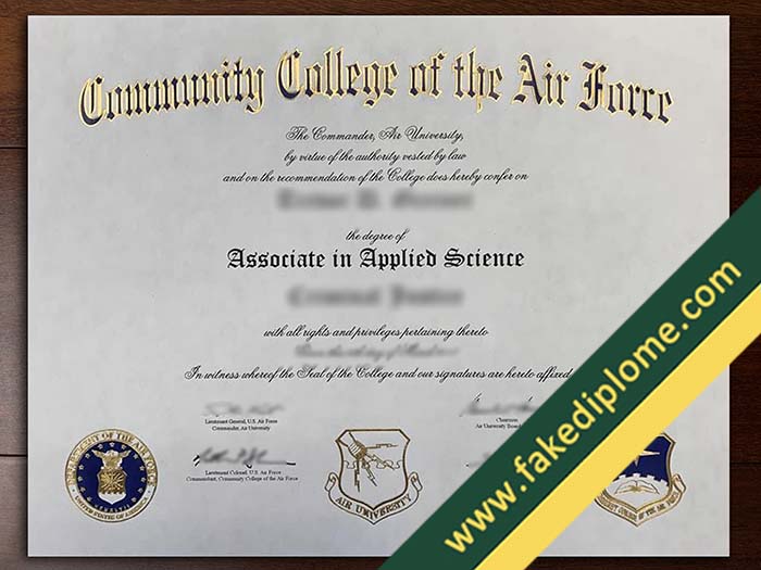 fake Community College of the Air Force diploma, fake Community College of the Air Force certificate