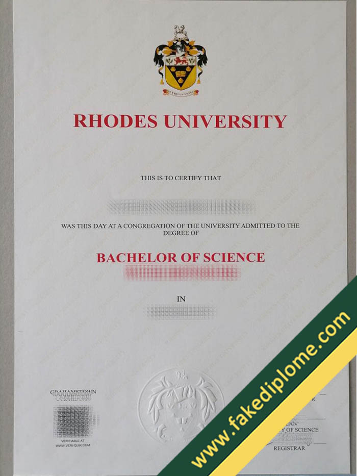 Rhodes University fake diploma Rhodes University fake diploma How Safety to Order Rhodes University Fake Degree Certificate?