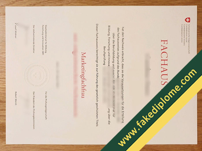 Fachausweis diploma Fachausweis fake certificate, buy fake degree