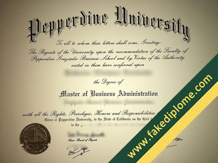 Pepperdine University fake diploma, fake Pepperdine University degree, fake Pepperdine University certificate