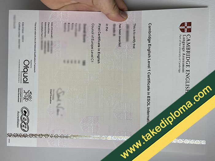 Cambridge ESOL International FCE diploma, Cambridge ESOL International FCE certificate
