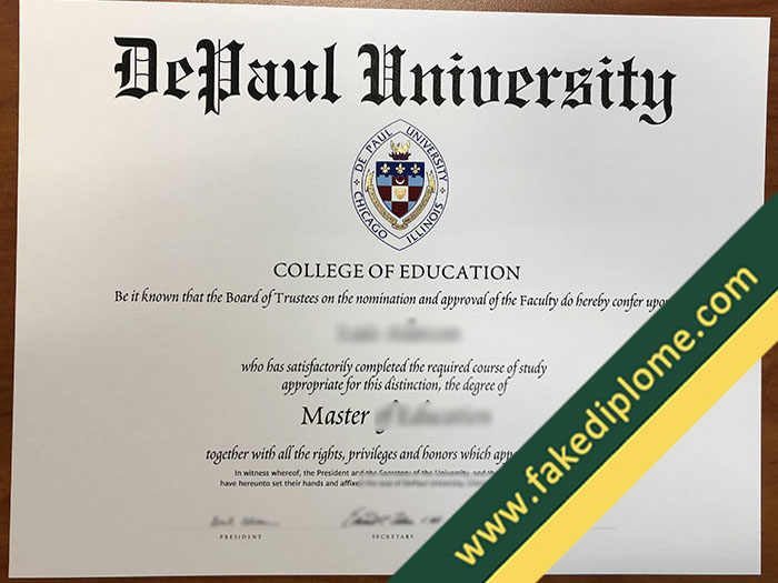 DePaul University fake diploma, DePaul University fake degree, fake DePaul University certificate