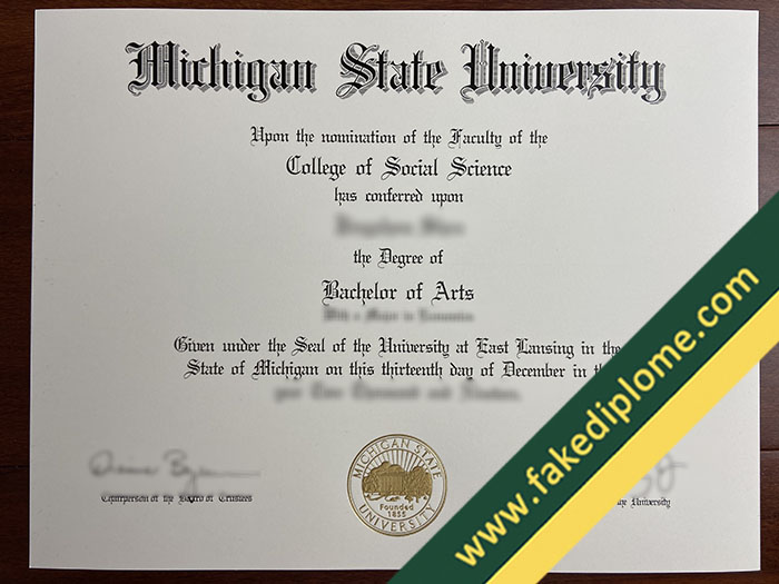 Michigan State University fake diploma, Michigan State University fake degree, fake Michigan State University certificate