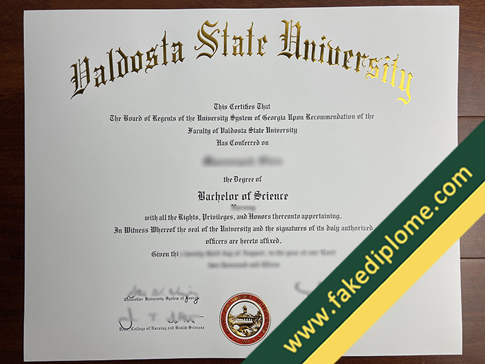 Valdosta State University diploma Valdosta State University diploma How Much For Valdosta State University Fake Diploma Certificate?