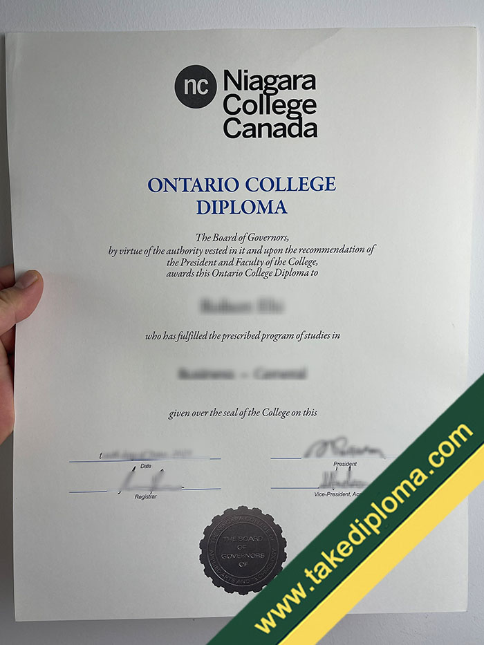 Niagara College diploma 1 Niagara College diploma 1 How Much For Niagara College Fake Diploma Certificate?