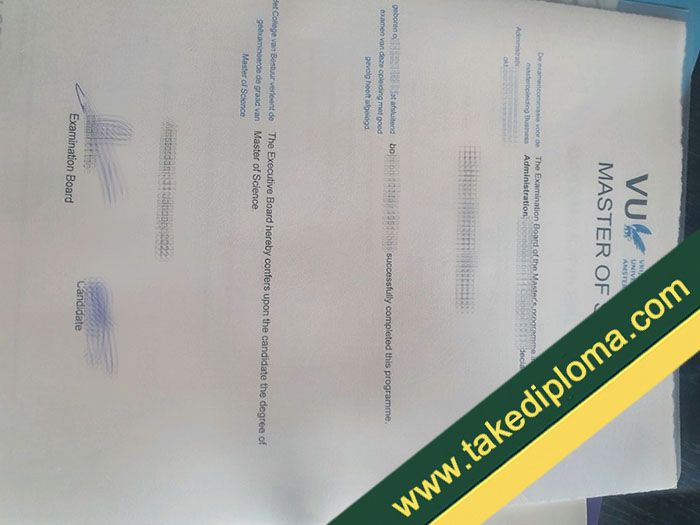VU Amsterdam fake diploma, VU Amsterdam fake degree, fake VU Amsterdam certificate