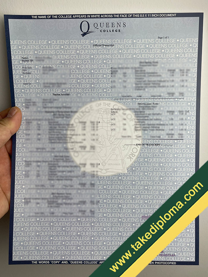 Queens College transcript Queens College transcript Where to Buy Queens College Fake Transcript Diploma?