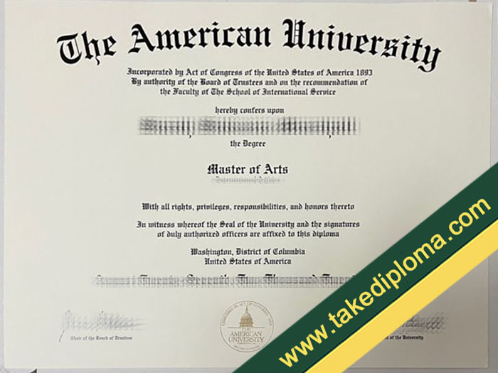 American University fake diploma, American University fake degree, fake American University certificate