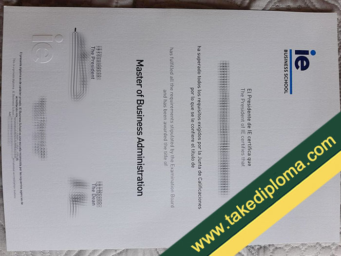 IE Business School diploma, IE Business School fake degree, IE Business School fake certificate