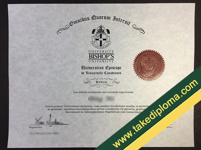 Bishop’s University fake diploma, Bishop’s University degree, Bishop’s University certificate