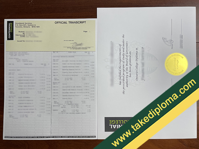 Centennial College diploma, Centennial College fake degree, Centennial College certificate