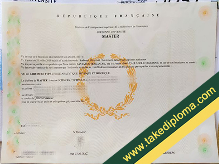Sorbonne Université fake diploma, Sorbonne Université fake degree, Sorbonne Université certificate