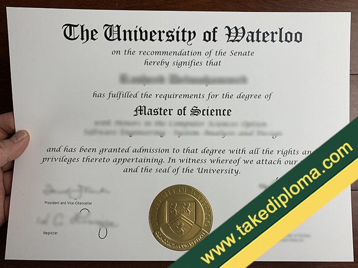 University of Waterloo fake diploma, University of Waterloo fake degree, University of Waterloo certificate