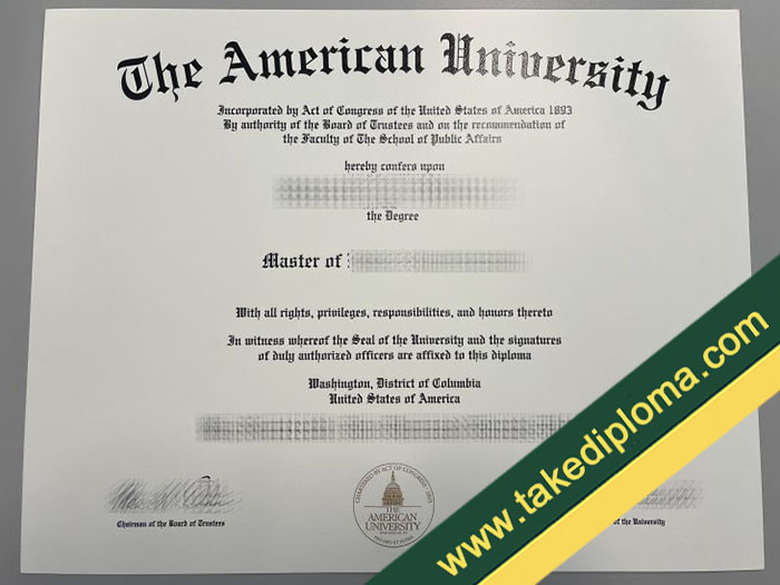 American University fake diploma, American University fake degree, American University certificate