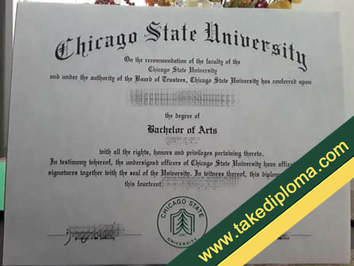 Chicago State University diploma, Chicago State University fake degree, Chicago State University certificate