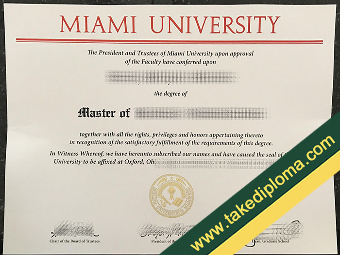 Miami University fake diploma, Miami University fake degree, Miami University fake certificate