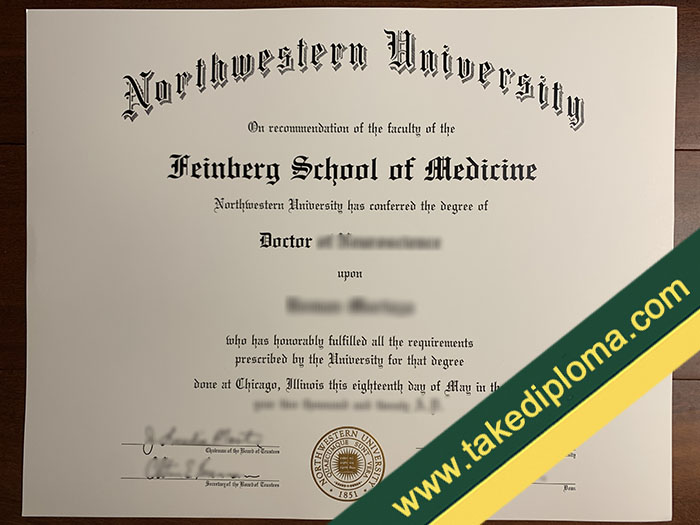 Northwestern University fake diploma, Northwestern University fake degree, Northwestern University certificate
