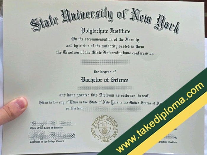State University of New York Polytechnic Institute diploma, State University of New York Polytechnic Institute fake degree, State University of New York Polytechnic Institute certificate
