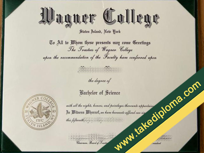 Wagner College fake diploma, Wagner College degree, Wagner College fake certificate