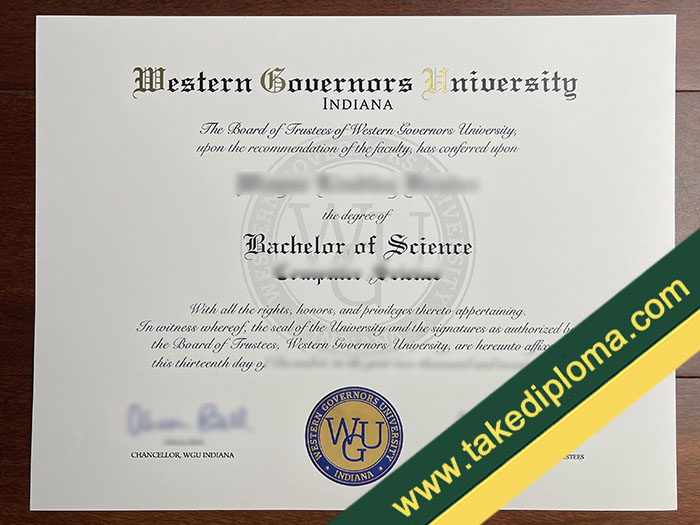 Western Governors University fake diploma, Western Governors University fake degree, Western Governors University certificate