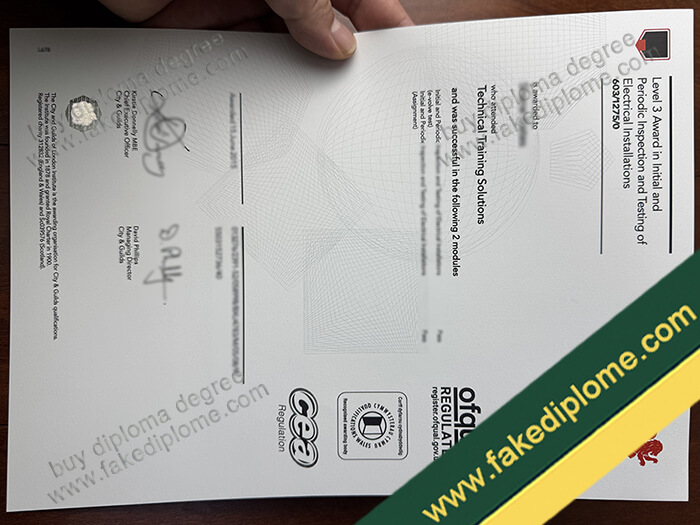 City and Guilds fake certificate, City and Guilds fake diploma, buy fake degree