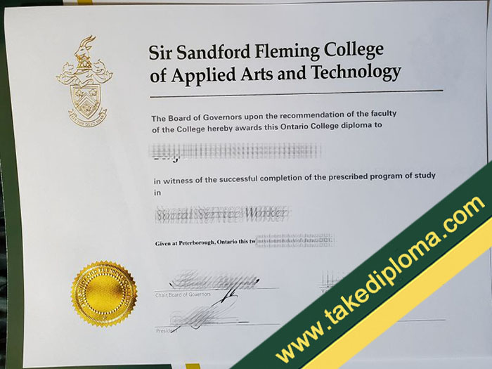 Fleming College diploma, Fleming College fake certificate, Fleming College fake diploma