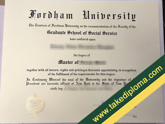 Fordham University diploma, Fordham University fake degree, Fordham University certificate