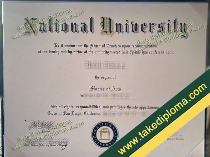 National University diploma, National University fake degree, National University certificate