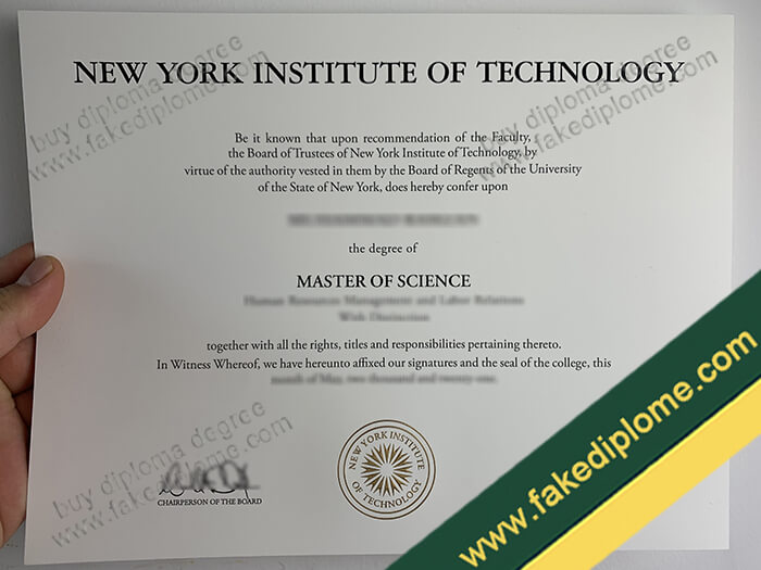 New York Institute of Technology diploma, New York Institute of Technology fake degree, New York Institute of Technology fake transcript