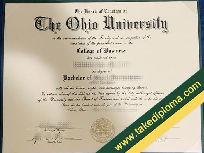 Ohio University diploma, Ohio University fake degree, Ohio University certificate