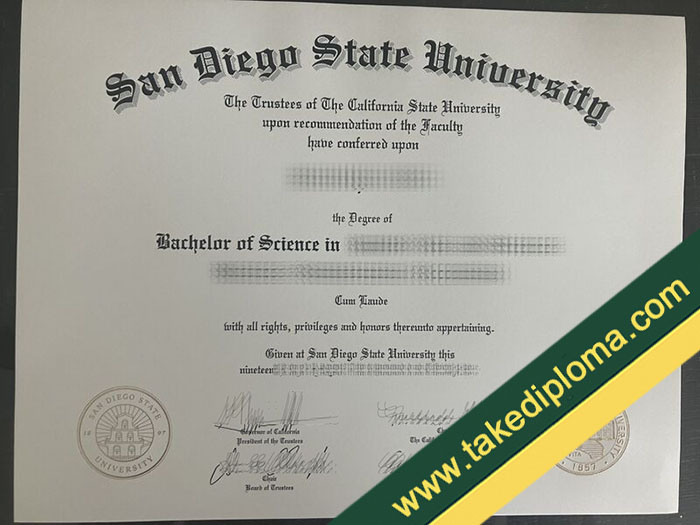 San Diego State University fake diploma, San Diego State University fake degree, San Diego State University certificate