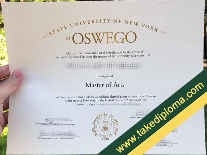 State University of New York at Oswego diploma, State University of New York at Oswego fake degree, State University of New York at Oswego certificate