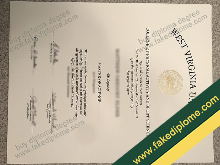 West Virginia University diploma, West Virginia University fake degree, West Virginia University certificate