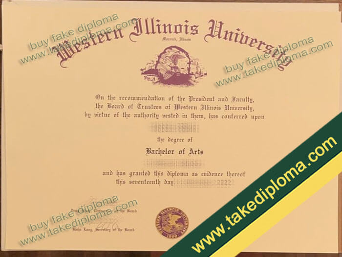 Western Illinois University diploma, Western Illinois University fake degree, Western Illinois University certificate