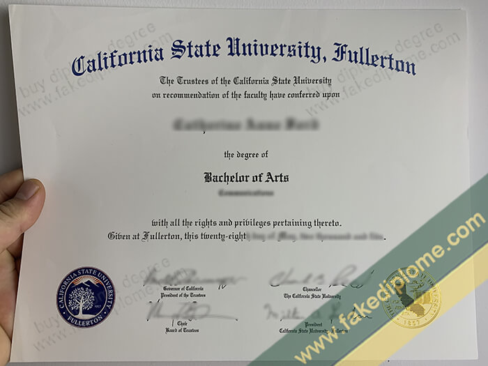 California State University, Fullerton diploma, California State University, Fullerton degree, California State University, Fullerton certificate
