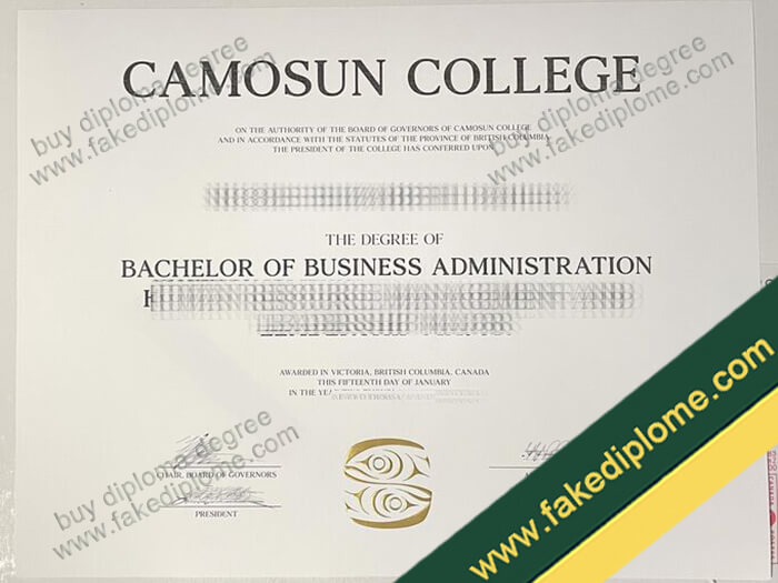 Camosun College diploma, Camosun College degree, Camosun College fake certificate