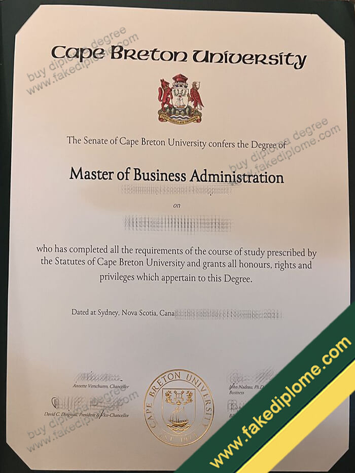 Cape Breton University diploma, Cape Breton University degree, Cape Breton University certificate