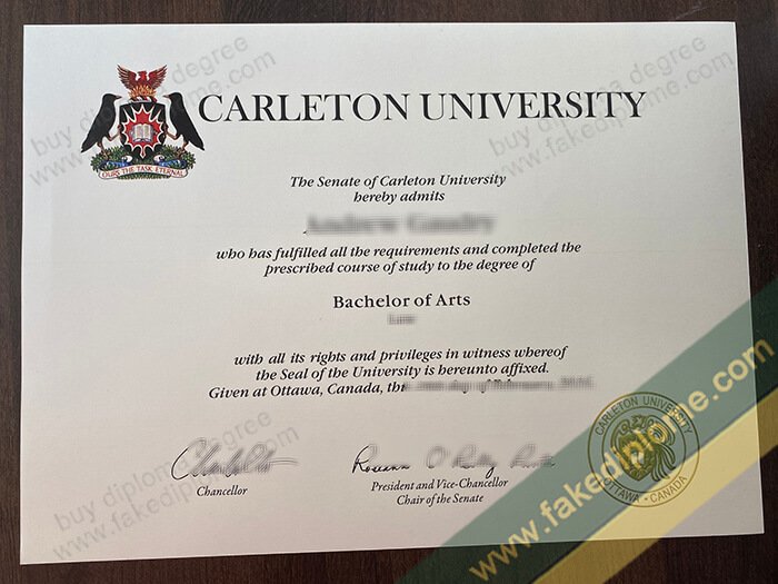 Carleton University diploma, Carleton University degree, Carleton University certificate