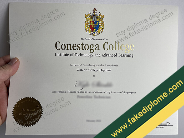 Conestoga College diploma, Conestoga College degree, Conestoga College certificate