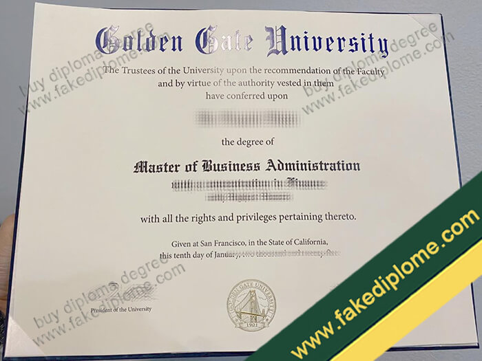 Golden Gate University diploma, Golden Gate University fake degree, Golden Gate University certificate