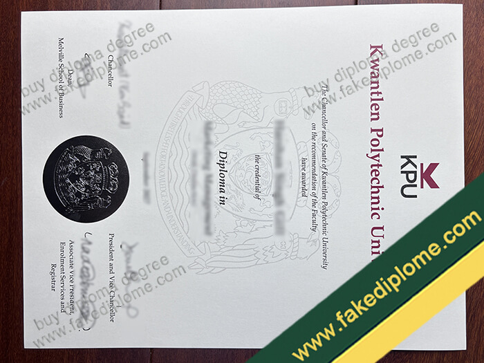 KPU diploma, KPU degree, KPU certificate