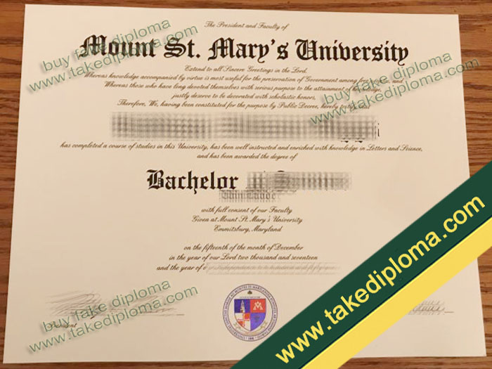 Mount St. Mary's University diploma, Mount St. Mary's University degree, Mount St. Mary's University certificate